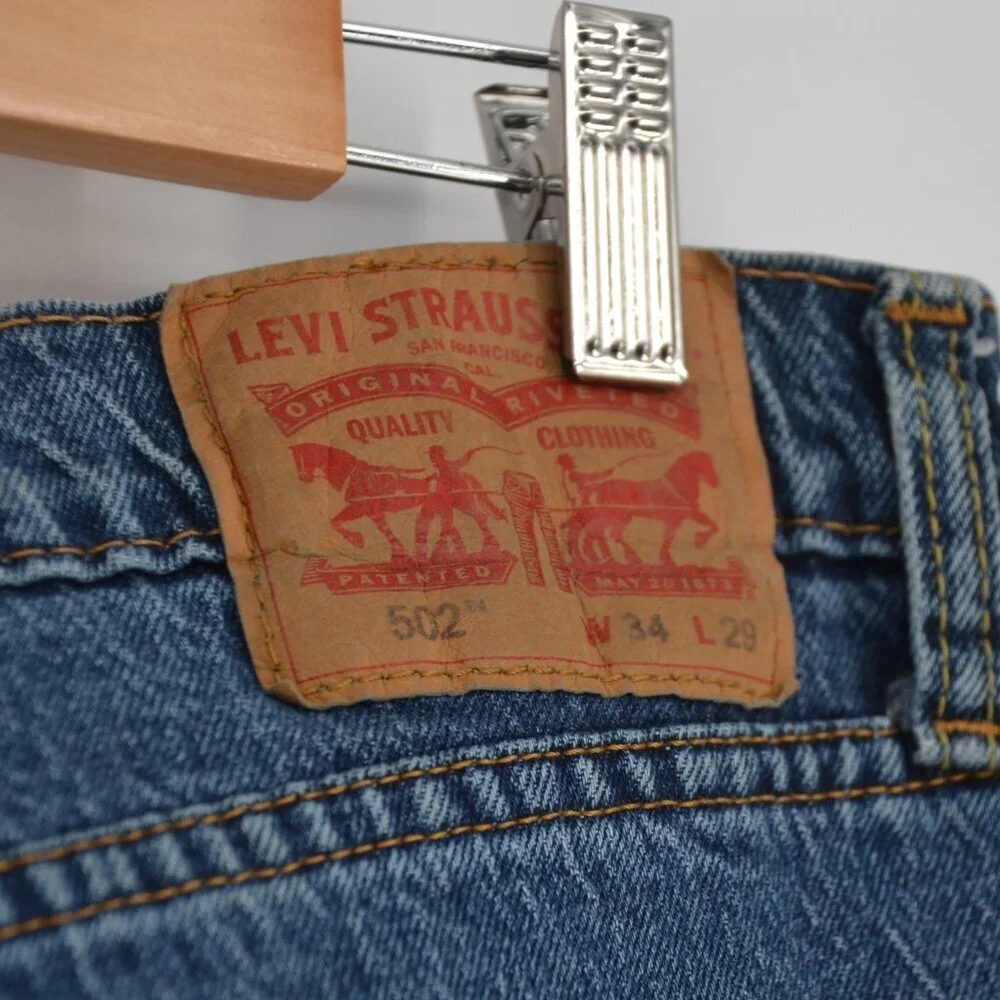 Levi's Men's 512 Slim Taper Jeans Size 34 x 29 Dark Wash 5 Pocket Denim Blue